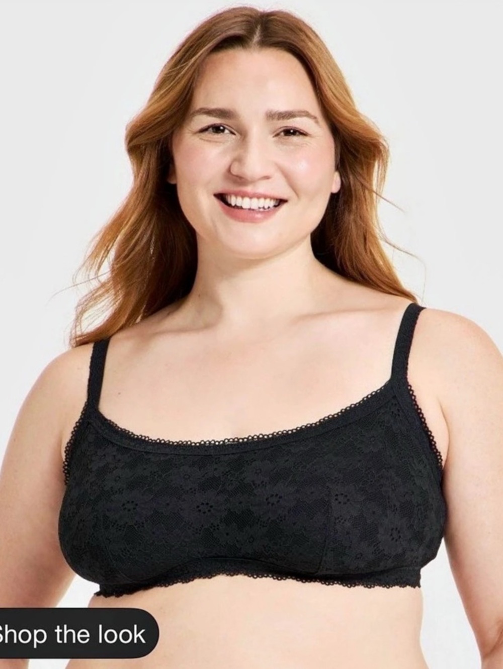 Auden Cloud Soft Lace Bralette Black Lace Bralette NWT
